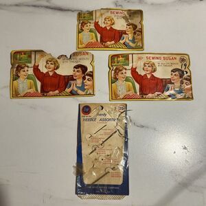 Lot of Vintage Needle Books‎ Happy Home Plated Gold Eye Japan